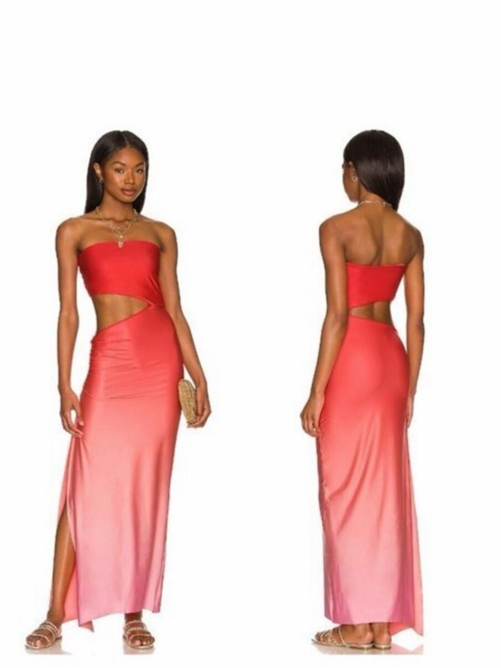 Agua Bendita X Revolve Gwen Dress - Fuchsia Ombre